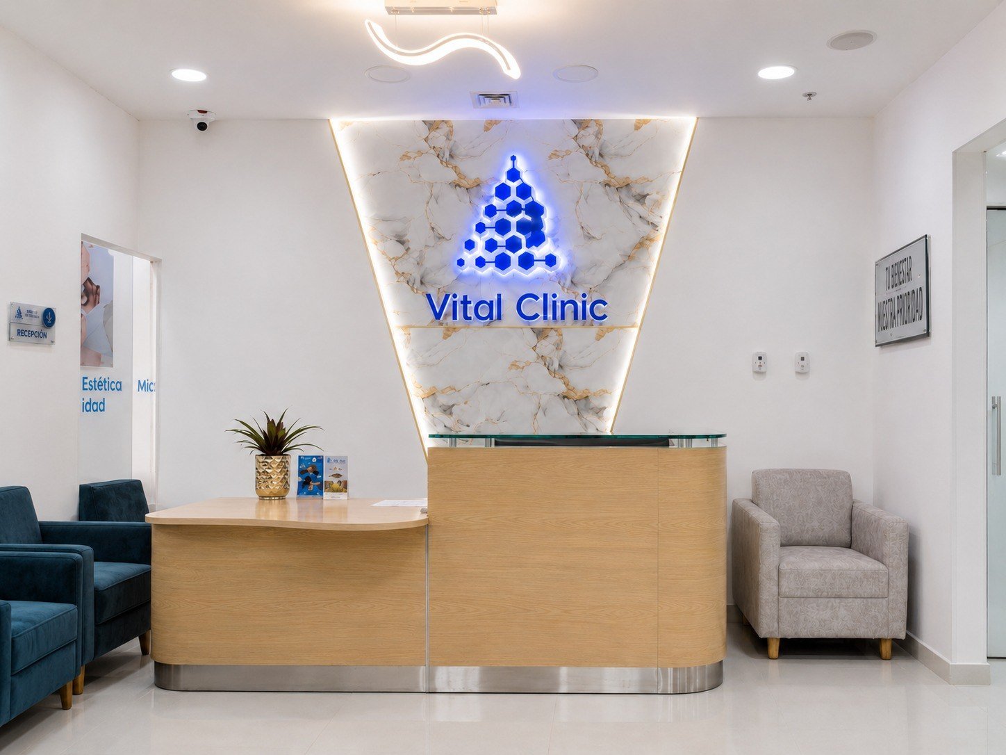 Recepción de Vital Clinic en Armenia
